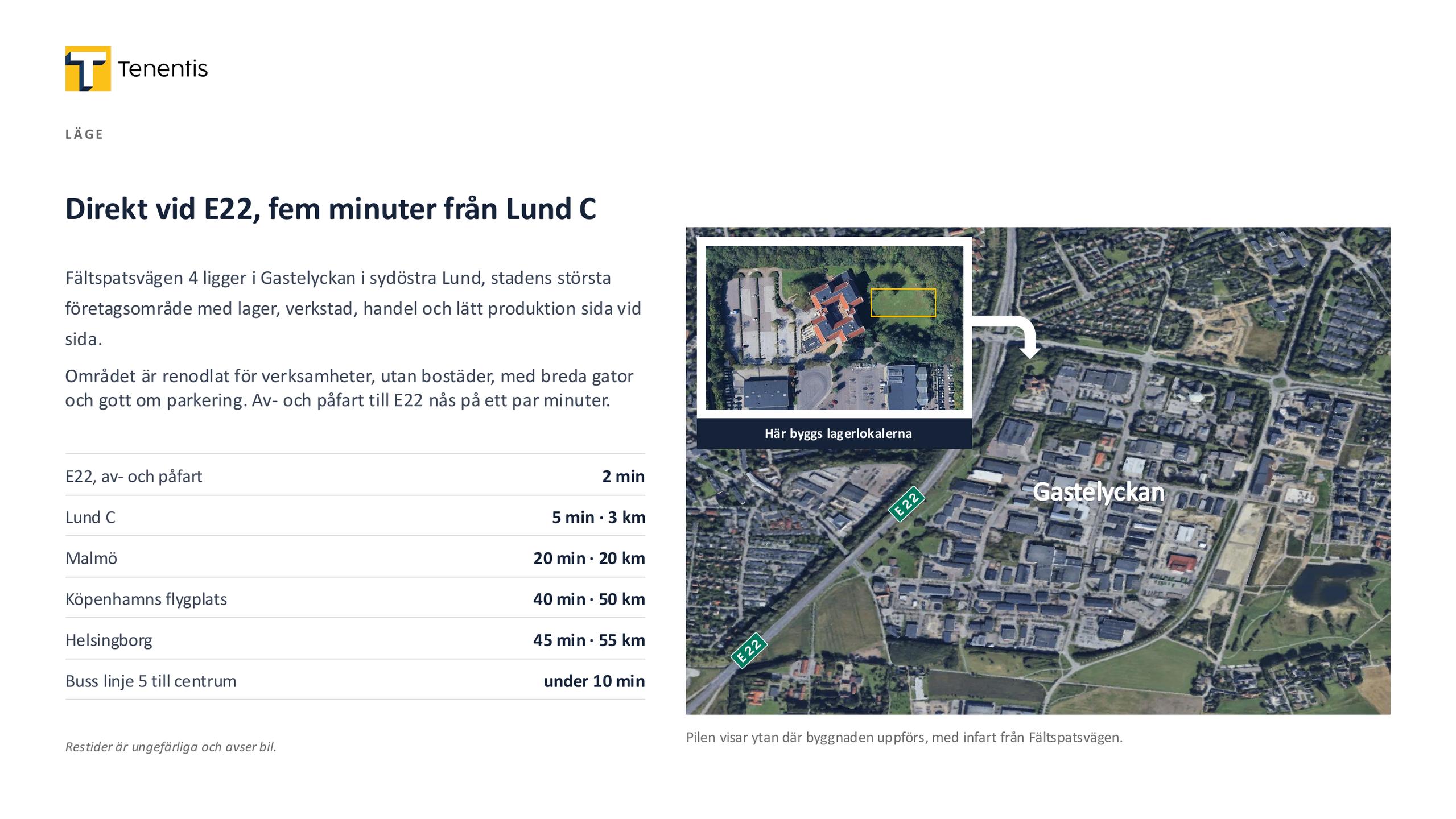 Nybyggda lagerlokaler i Lund – från 250 kvm