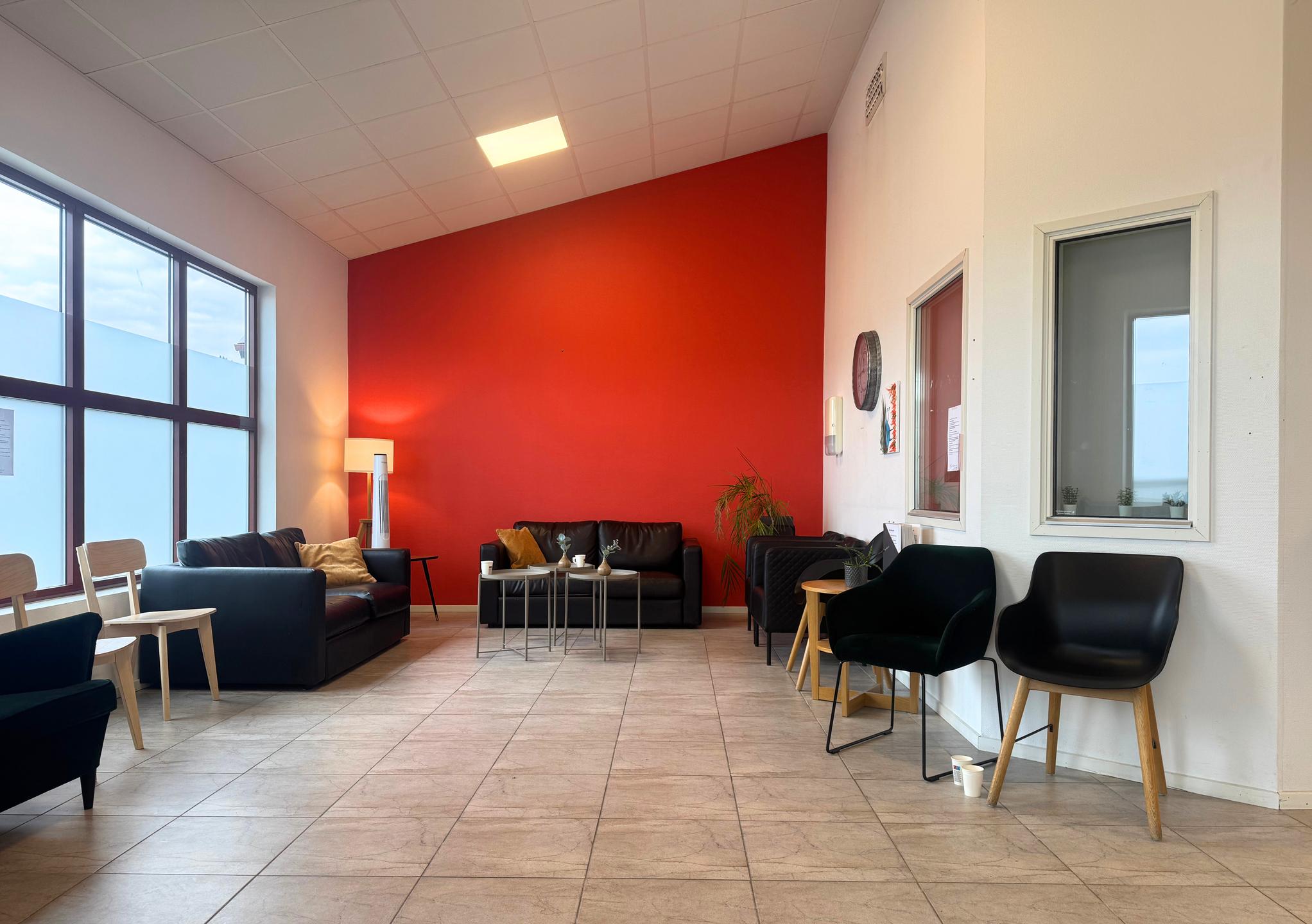 Möjlighet till reception i kontorsdel
